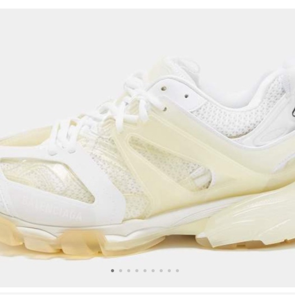 Authentic Balenciaga Track Clearsole Track Sneakers White Clear Size 41 EU size8